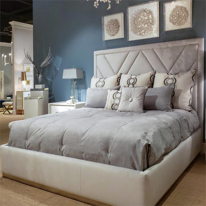 London Leather Velvet Bed