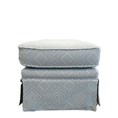 Duralee London Upholstered Ottoman With Skirt