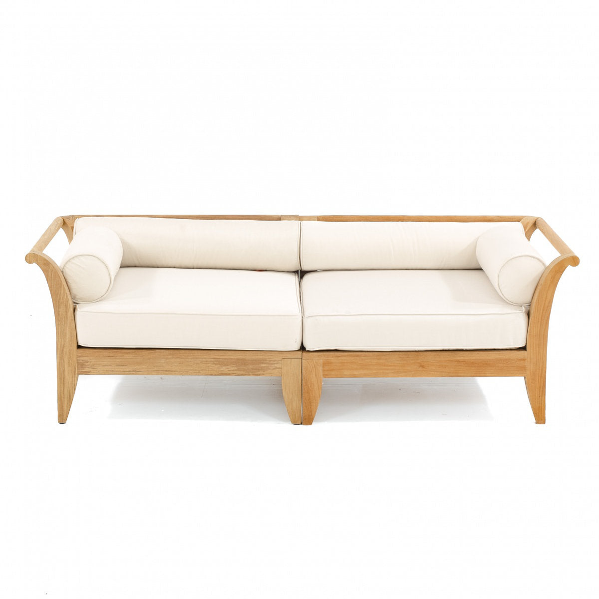 Westminster Teak 77 Sunbrella Loveseat With Reversible Cushions
