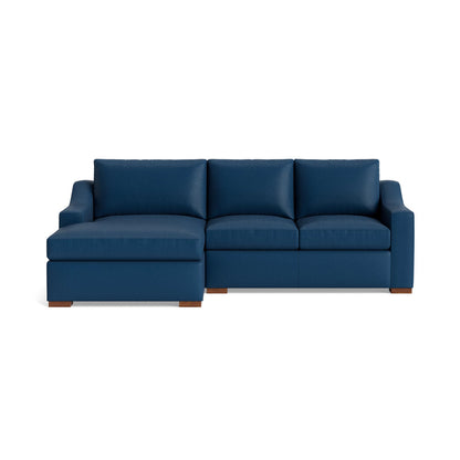 Lucca Leather Chaise Sectional