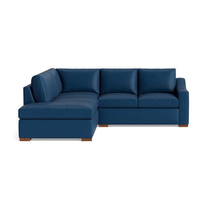 Benchmade Modern Lucca Leather Sectional With Bumper 95 X 95