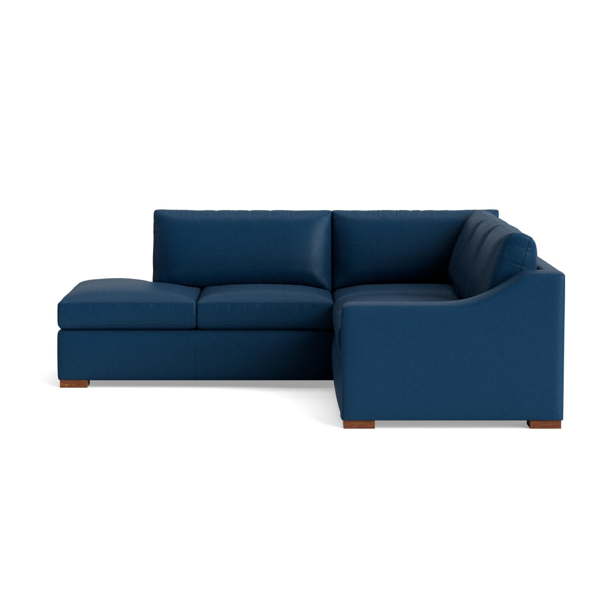 Benchmade Modern Lucca Leather Sectional With Bumper 95 X 95