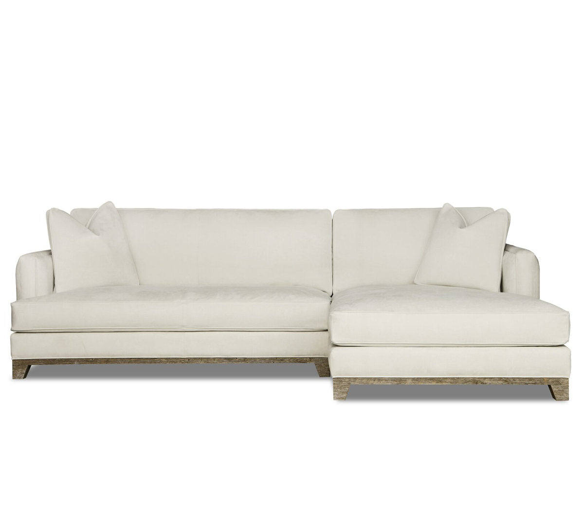 Eleanor Rigby Lucia 91 Wide Genuine Leather Reversible Sofa Chaise