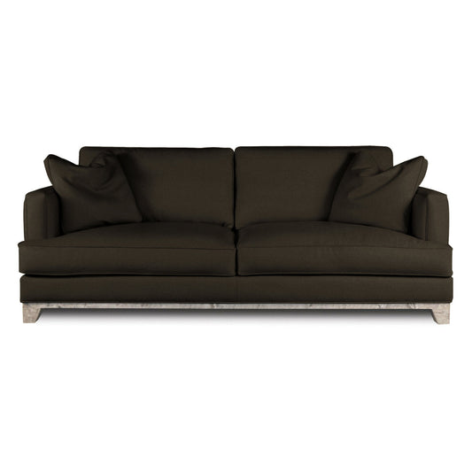 Eleanor Rigby Lucia 99 Genuine Leather Square Arm Sofa