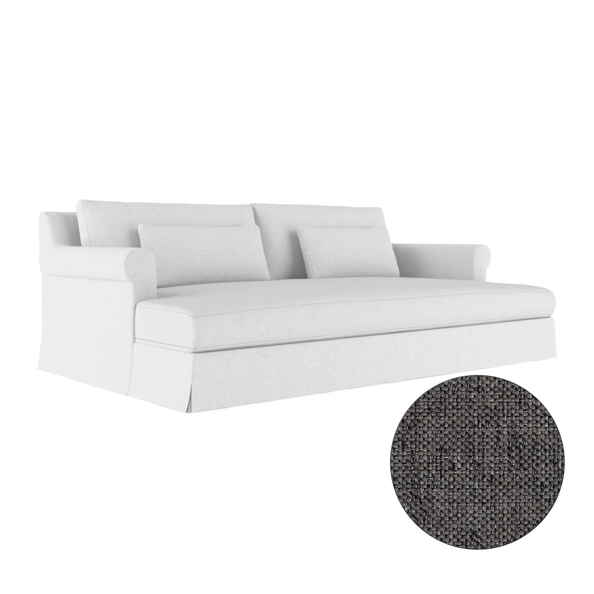 Ludlow Rolled-Arm Skirted Daybed