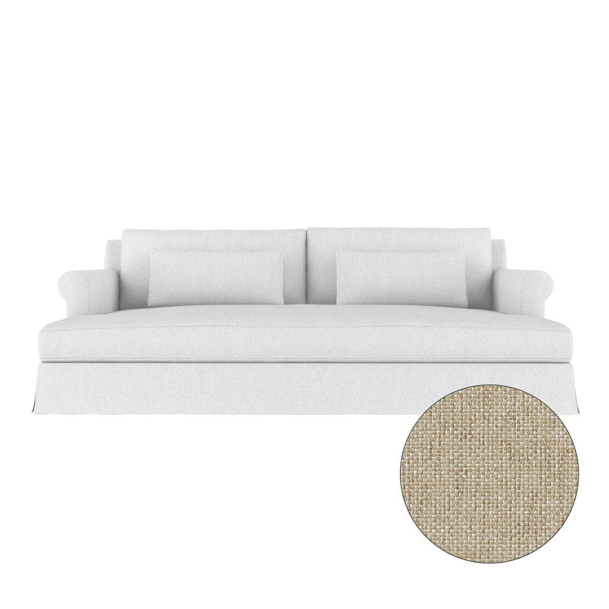 Ludlow Rolled-Arm Skirted Daybed
