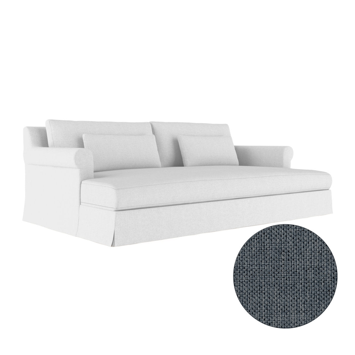 Ludlow Rolled-Arm Skirted Daybed