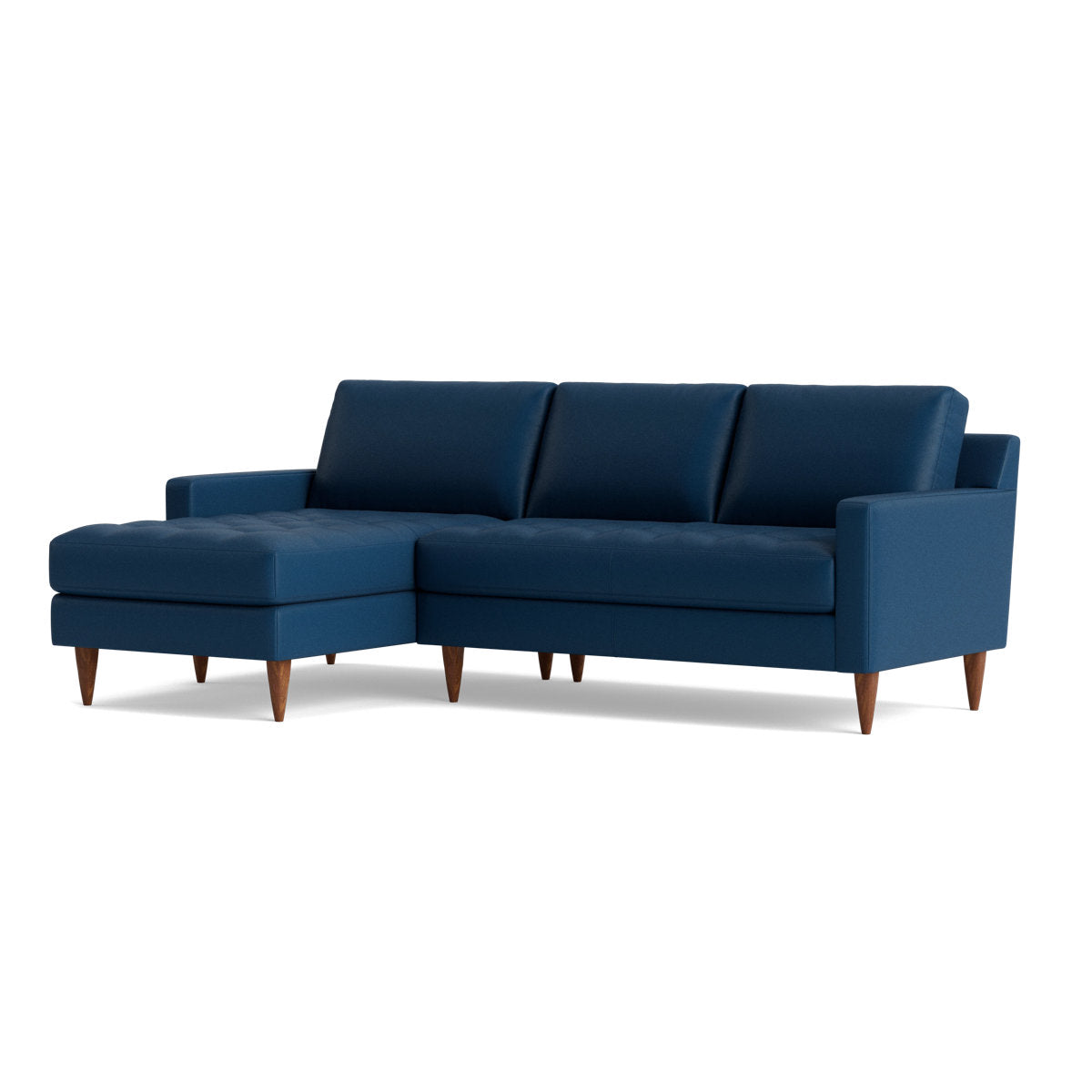 MCM Leather Chaise Sectional