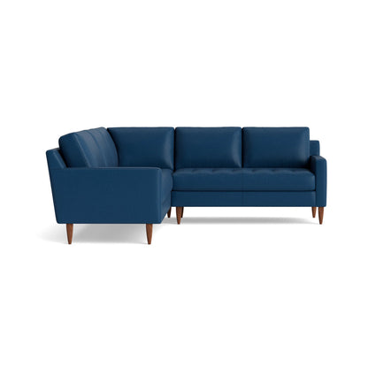 Benchmade Modern Mcm Leather Corner Sectional 95 X 95
