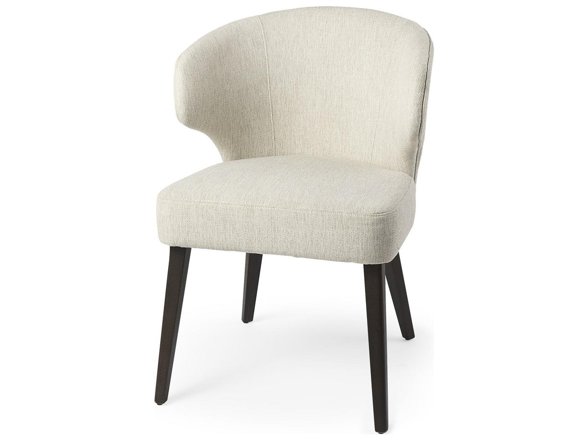 Terra Fluted Dining Table - 6 Niles Chairs - Sloan Cabinet
