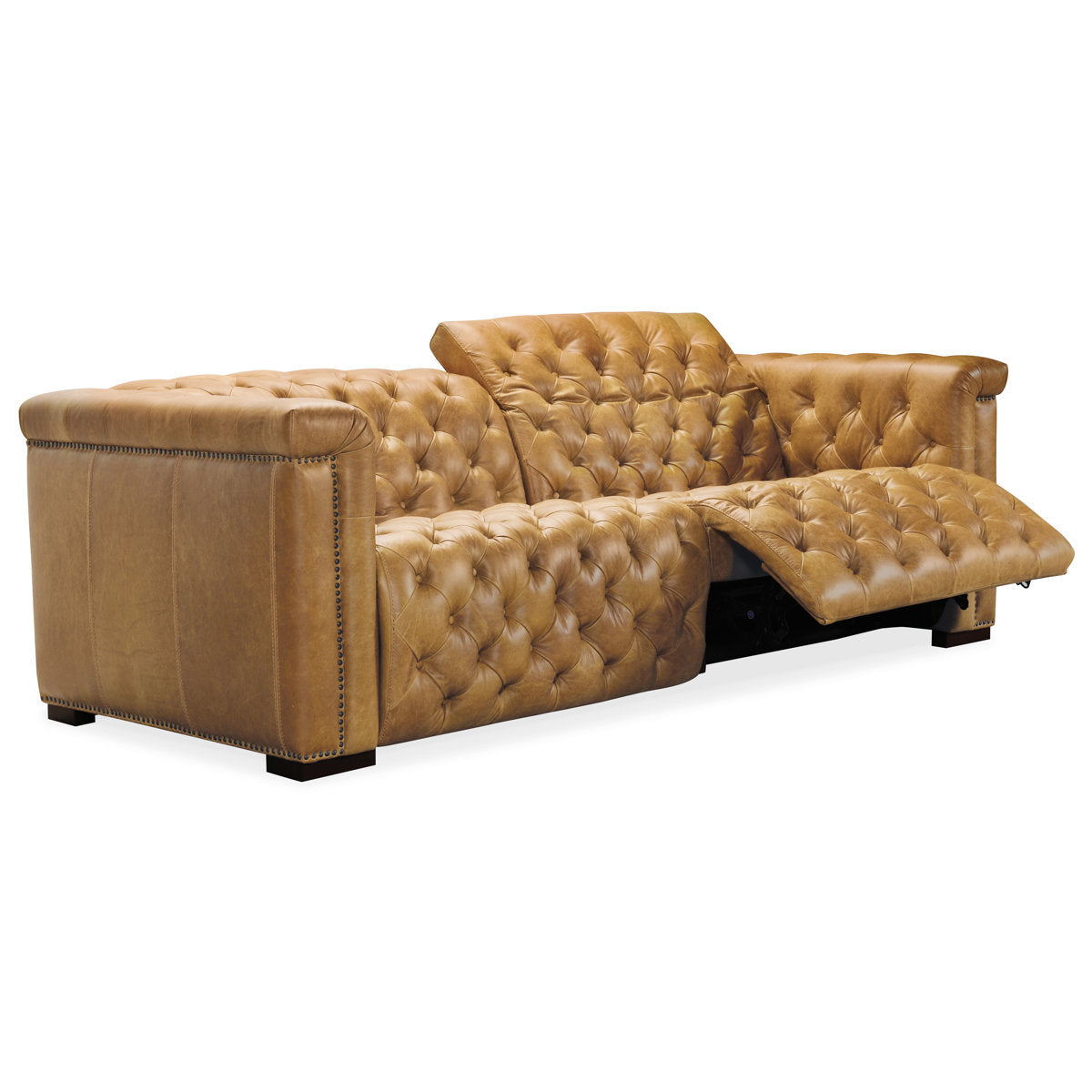 Hooker Furniture Savion 2 Over 2 Sofa With Power Recline Power Headrest