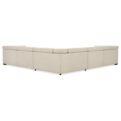 Hooker Furniture Savion Deux 5 Seat Sectional With Four Power Recliners And Six Power Headrests