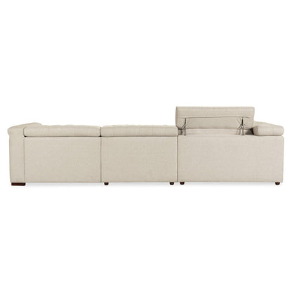Hooker Furniture Savion Deux 5 Seat Sectional With Three Power Recliners And Six Power Headrests