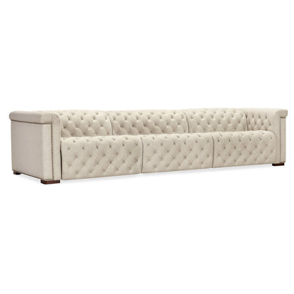 Hooker Furniture Savion Deux 3 Seat Sofa With Two Power Recliners And Three Power Headrests
