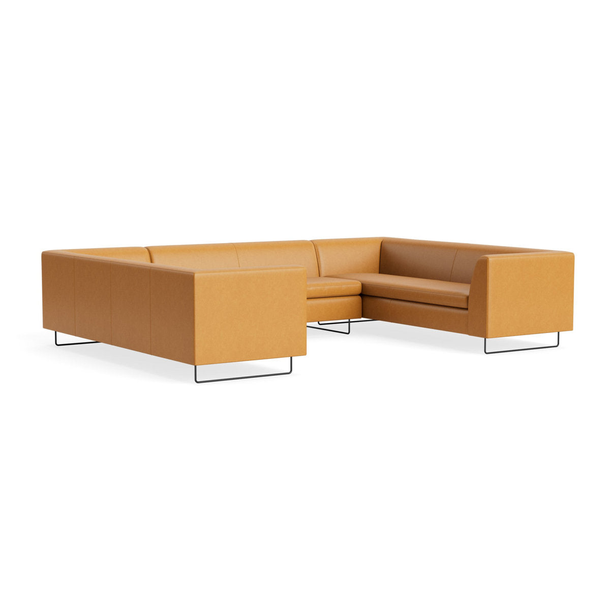 MTO - Bonnie & Clyde U-Shaped Sectional w/ Black Legs