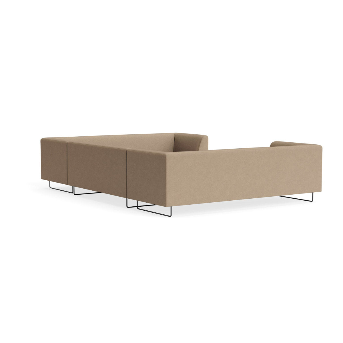 MTO - Bonnie & Clyde U-Shaped Sectional w/ Black Legs
