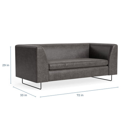 MTO - Bonnie 72" Sofa w/ Black Legs