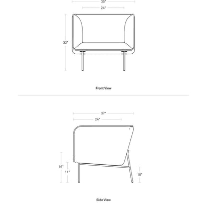 MTO - Dandy Lounge Chair Black Legs