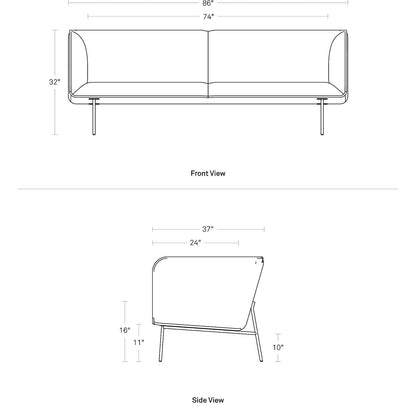 MTO - Dandy Sofa Black Legs