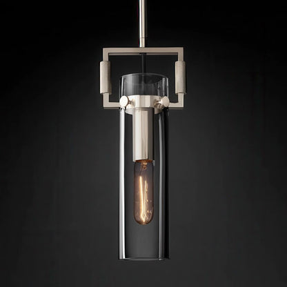 Machinist Glass Cylinder Pendant