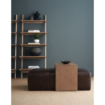 Rowe Furniture Macon Leather Ottoman