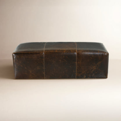 Rowe Furniture Macon Leather Ottoman