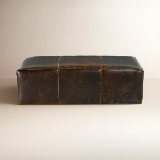 Rowe Furniture Macon Leather Ottoman