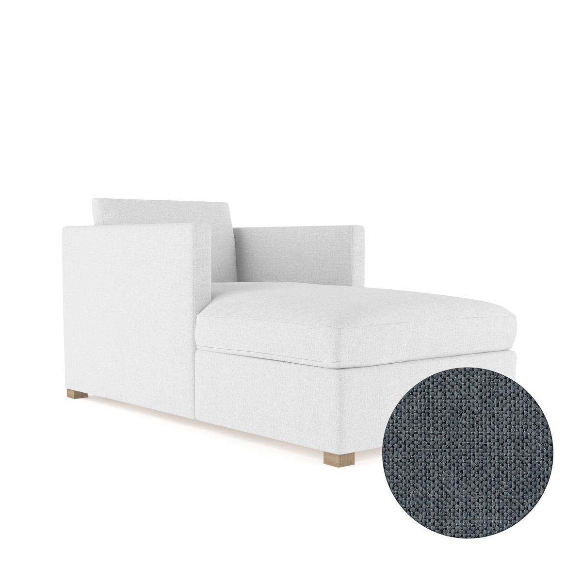 Tandem Arbor Madison Straight Square Track Arm Chaise Lounge
