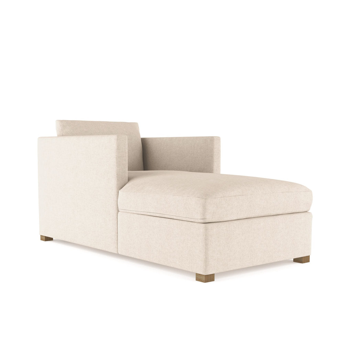 Tandem Arbor Madison Straight Square Track Arm Chaise Lounge