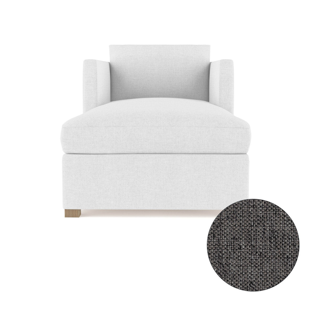Tandem Arbor Madison Straight Square Track Arm Chaise Lounge