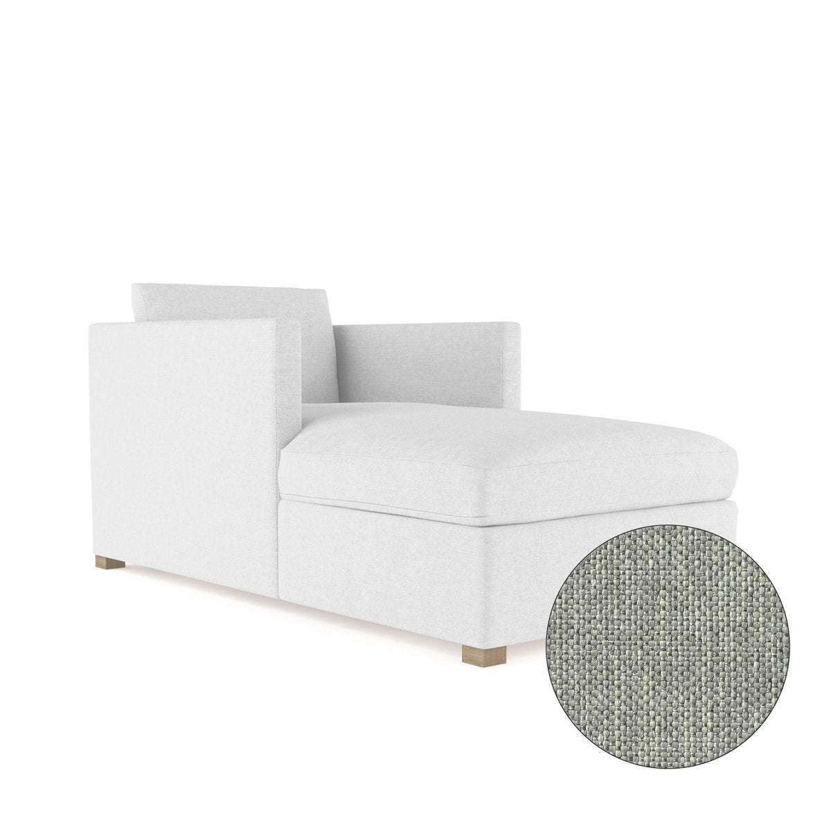 Tandem Arbor Madison Straight Square Track Arm Chaise Lounge