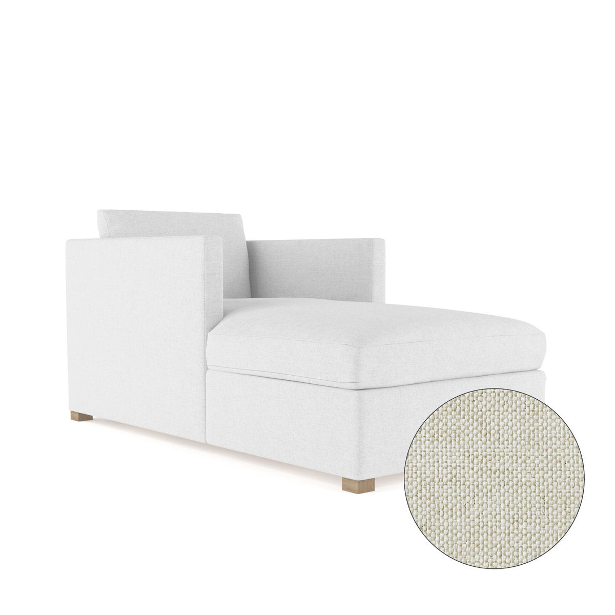 Tandem Arbor Madison Straight Square Track Arm Chaise Lounge