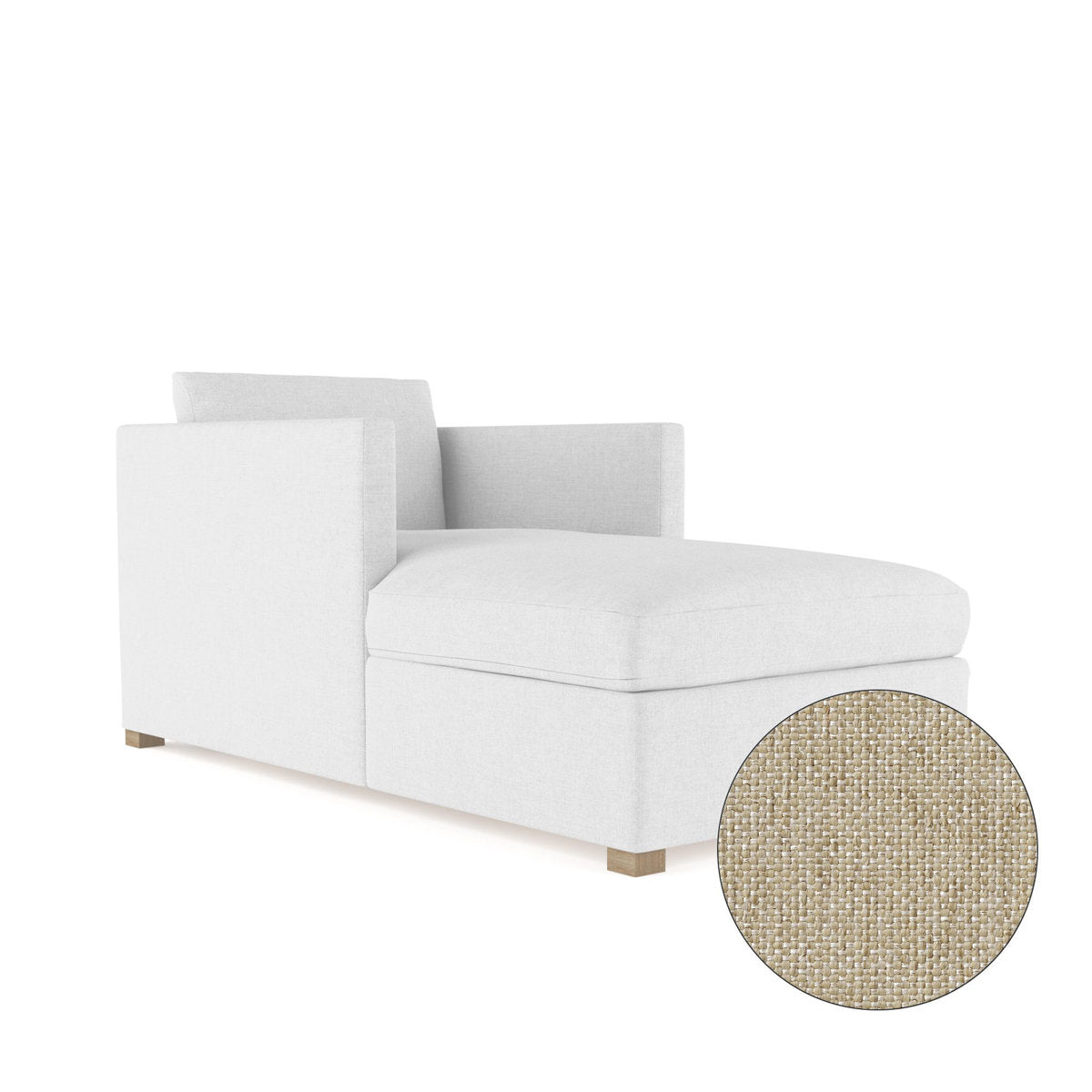 Tandem Arbor Madison Straight Square Track Arm Chaise Lounge