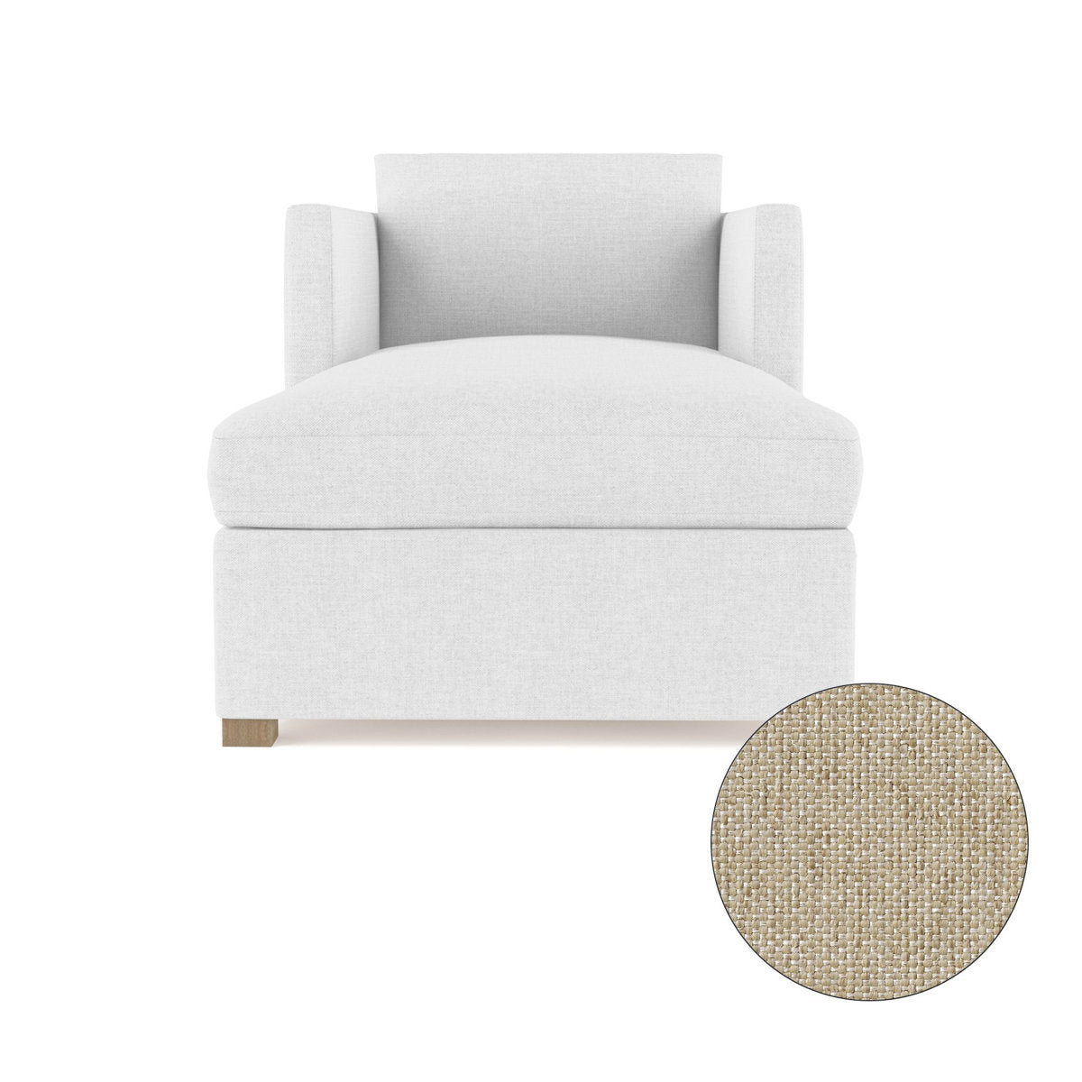 Tandem Arbor Madison Straight Square Track Arm Chaise Lounge