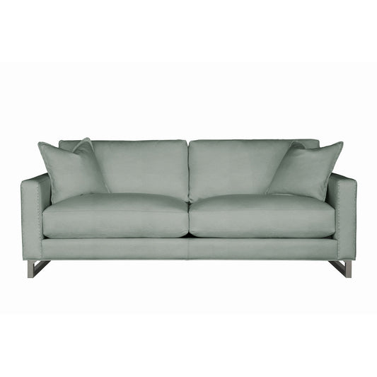 Eleanor Rigby Magdalena 84 Genuine Leather Square Arm Sofa