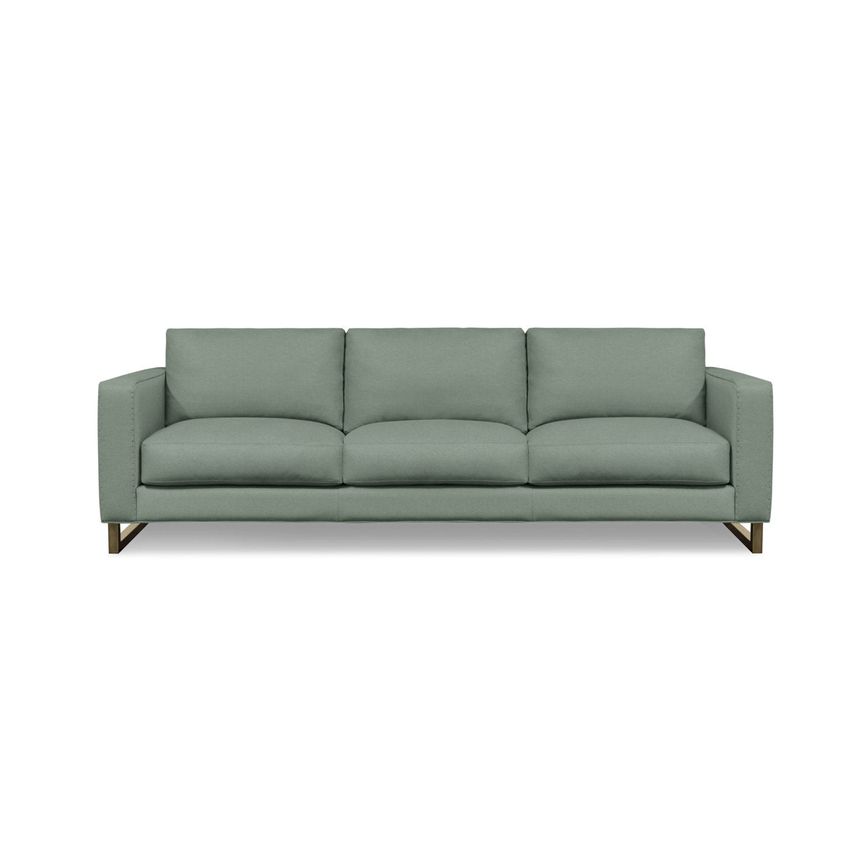 Eleanor Rigby Magdalena 96 Genuine Leather Square Arm Sofa