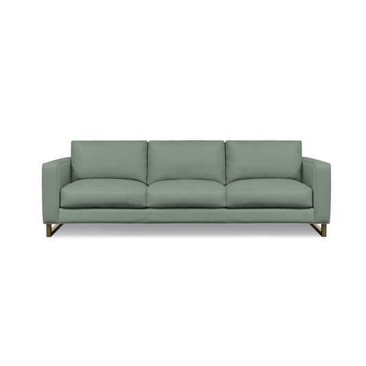 Eleanor Rigby Magdalena 96 Genuine Leather Square Arm Sofa