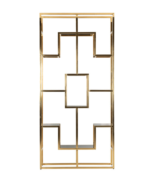 Oroa Magnus 89 H X 43 W Stainless Steel Geometric Bookcase