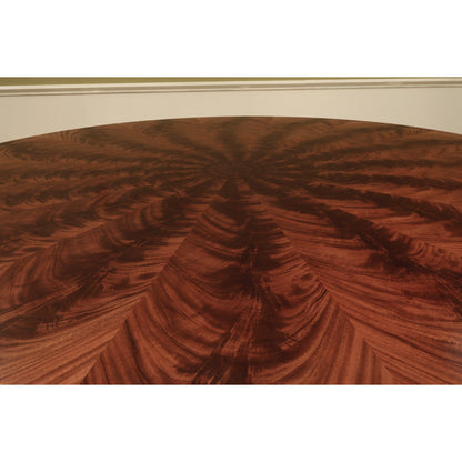 Mahogany Dining Table With Outswept Duncan Phyfe Pedestal