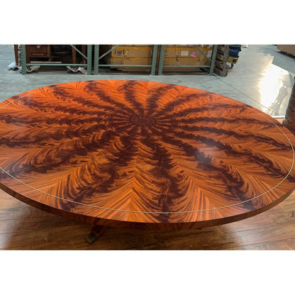Mahogany Dining Table With Outswept Duncan Phyfe Pedestal