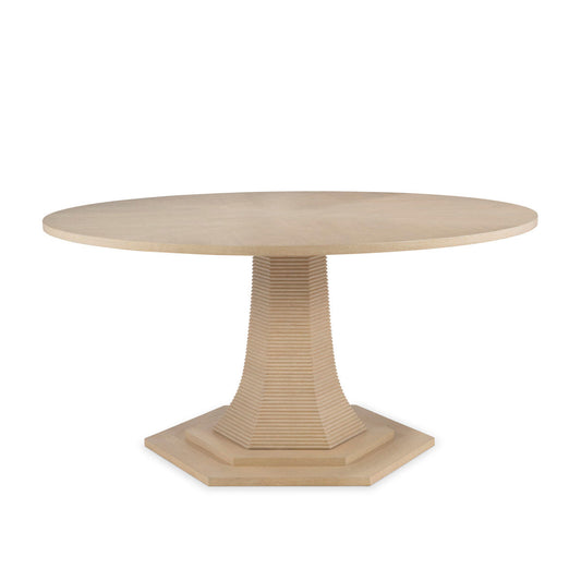 Maitland Smith Round Solid Oak Dining Table