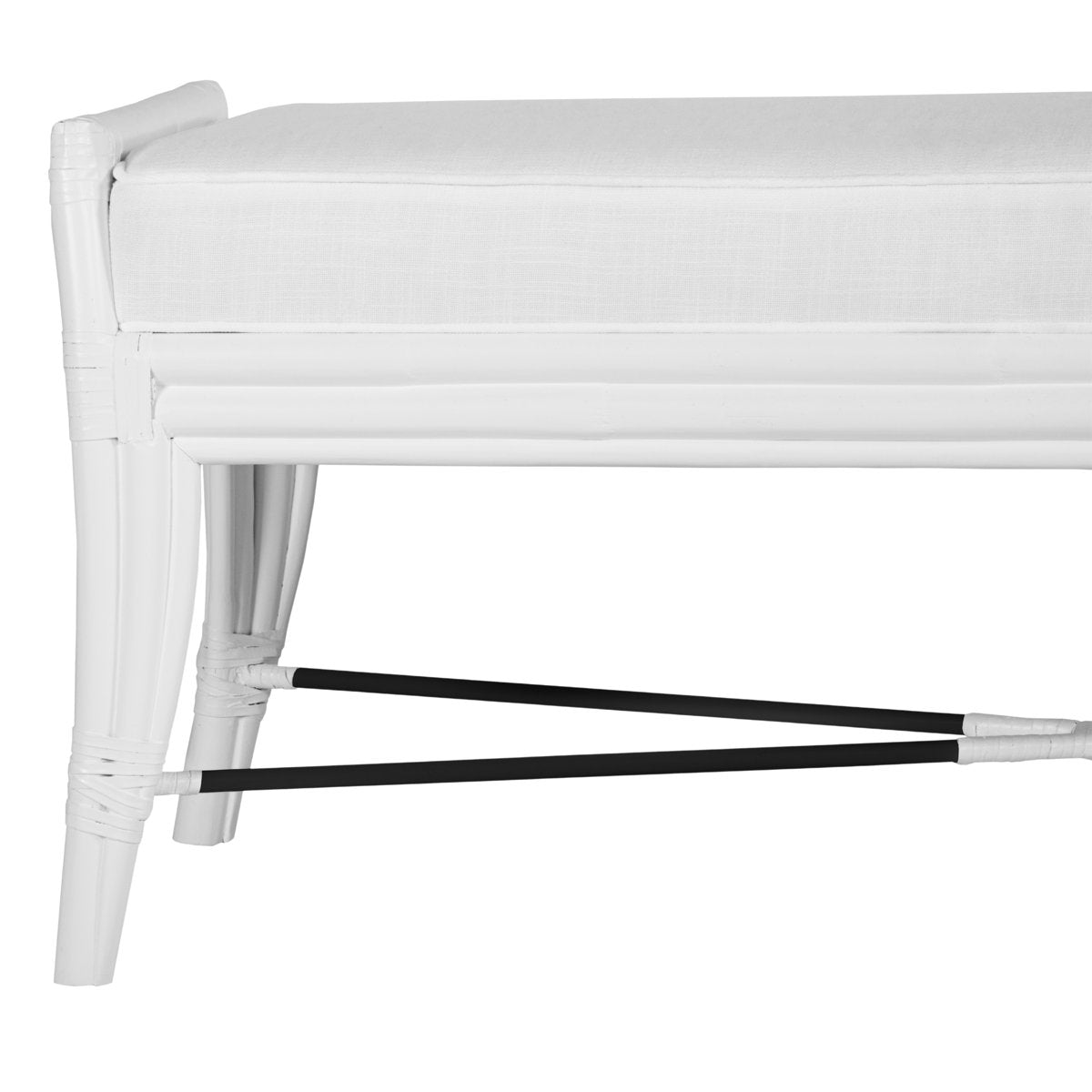 David Francis Furniture Malacca Upholstered Bench