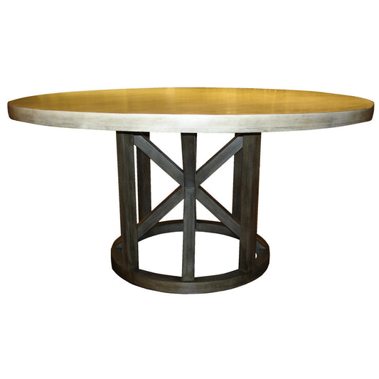 Malibu Round Solid Wood Dining Table