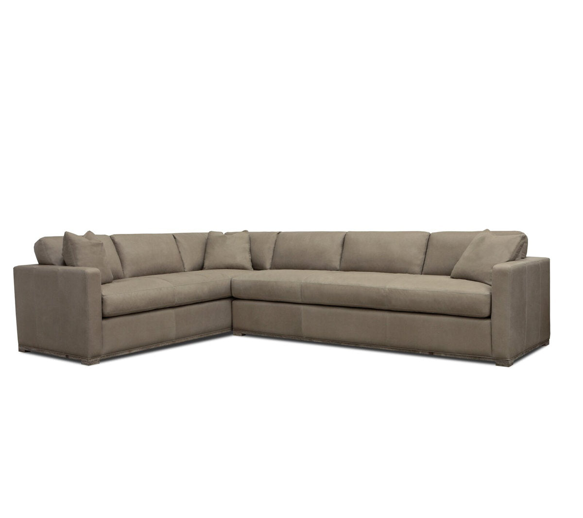 Eleanor Rigby Malibu 102 Wide Genuine Leather Corner Sectional