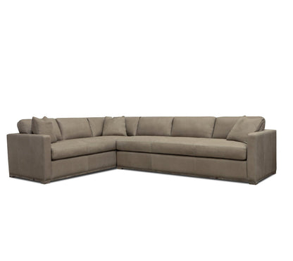 Eleanor Rigby Malibu 102 Wide Genuine Leather Corner Sectional