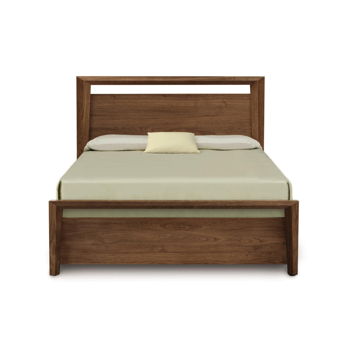 Copeland Furniture Mansfield Solid Wood Low Profile Storage Platform Bed