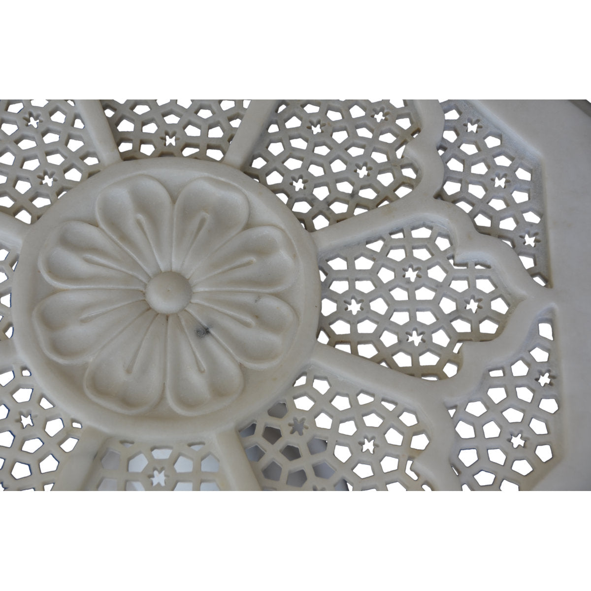 The Silver Teak Pedestal End Table