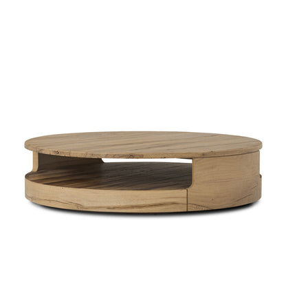 Matheus Round Single Coffee Table by Ronald Sasson and Thomas Bina