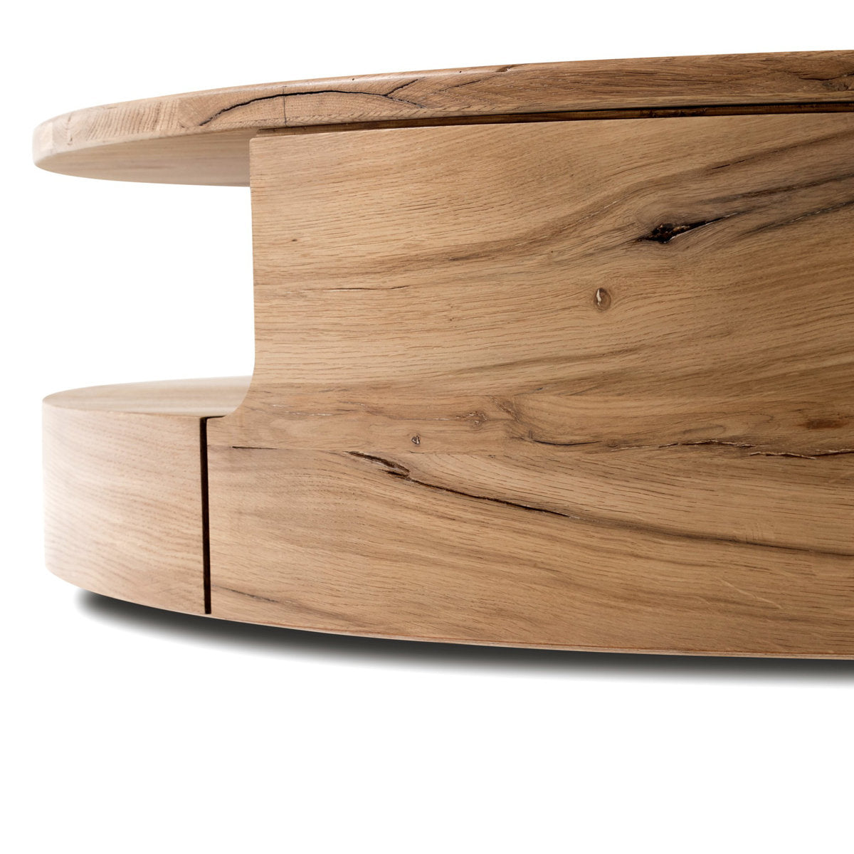 Matheus Round Single Coffee Table by Ronald Sasson and Thomas Bina