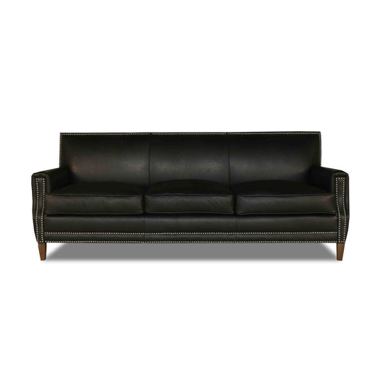 Eleanor Rigby Memphis 82 Genuine Leather Square Arm Sofa